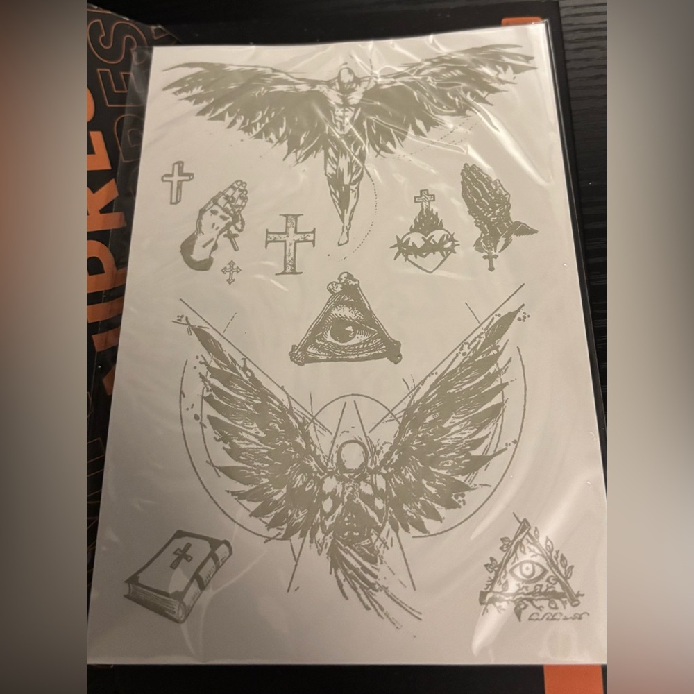 Temporary tattoo sheet